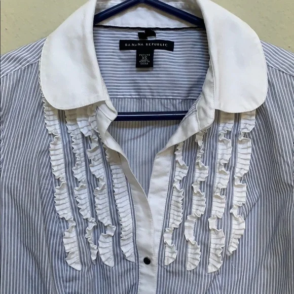 Banana Republic striped button down shirt - Picture 3 of 5